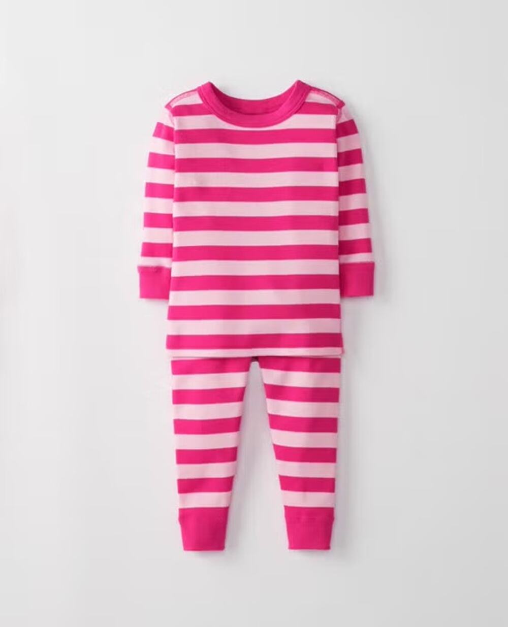 Hanna Andersson Organic Cotton Pink Flower Long John Pajamas 70cm 6-12 months